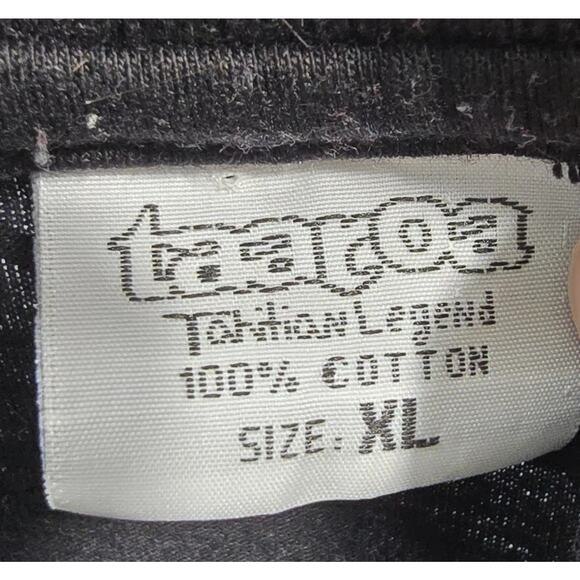 Taaroa T Shirt Mens XL Black Gray Crew Tee Short Sleeve Tee Vintage Abstract - Picture 3 of 10